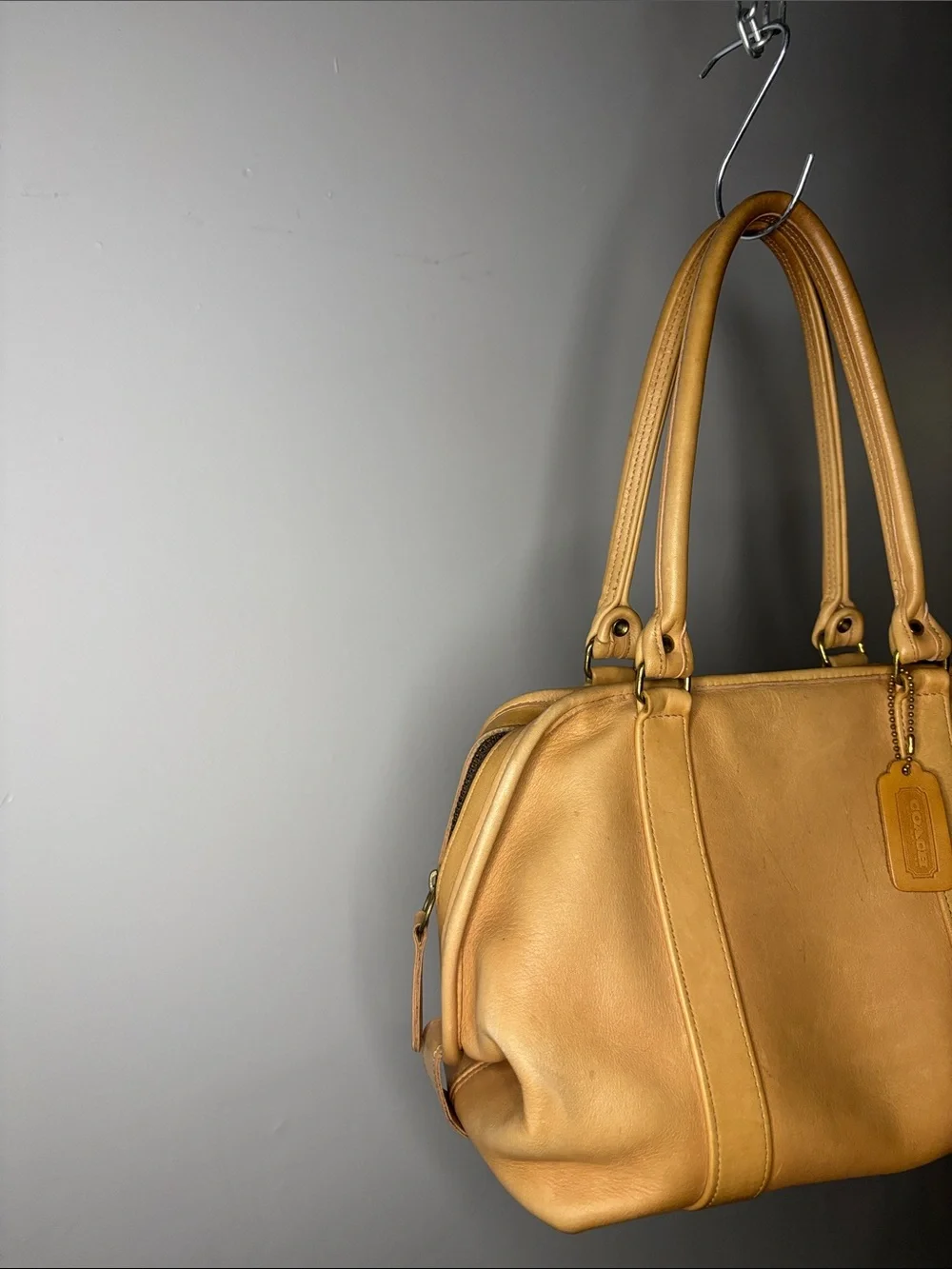Coach British Tan Brown Leather Dr.Bag Collector Item Vintage 1980’s